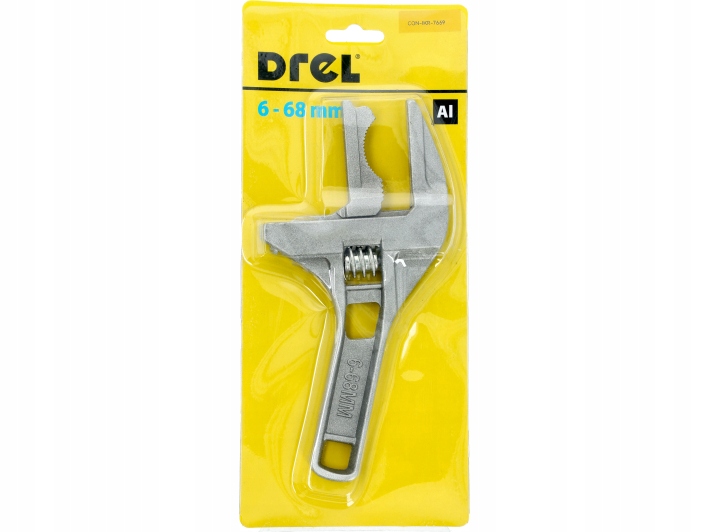 KLUCZ HYDRAULICZNY NASTAWNY 6-68 MM SZCZĘKI DO NAPRAWY RUR ZLEWU UMYWALKI