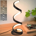 LED SPIRALNA LAMPKA NOCNA LAMPA STOŁOWA OŚWIETLENIE DEKORACYJNE DO SYPIALNI