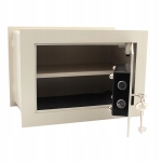 SEJF MECHANICZNY DO WMUROWANIA 33X20X23CM NA DOKUMENTY PIENIĄDZE NA KLUCZ