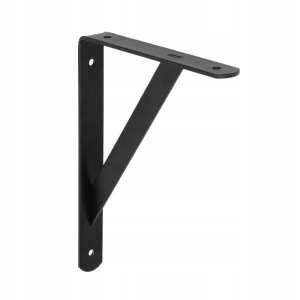 KĄTOWNIK WSPORNIK POD PÓŁKĘ BLAT WMACNIANY MK 200X300X30X4 CZARNY