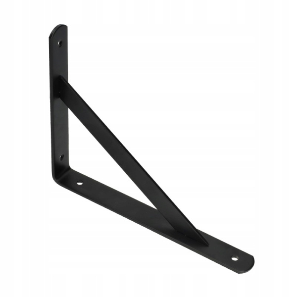 KĄTOWNIK WSPORNIK POD PÓŁKĘ BLAT WMACNIANY MK 200X300X30X4 CZARNY