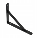 KĄTOWNIK WSPORNIK POD PÓŁKĘ BLAT WMACNIANY MK 200X250X30X4 CZARNY