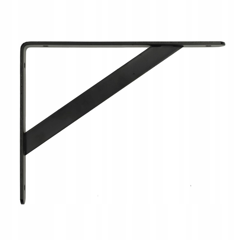 KĄTOWNIK WSPORNIK POD PÓŁKĘ BLAT WMACNIANY MK 200X250X30X4 CZARNY