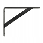 KĄTOWNIK WSPORNIK POD PÓŁKĘ BLAT WMACNIANY MK 200X250X30X4 CZARNY