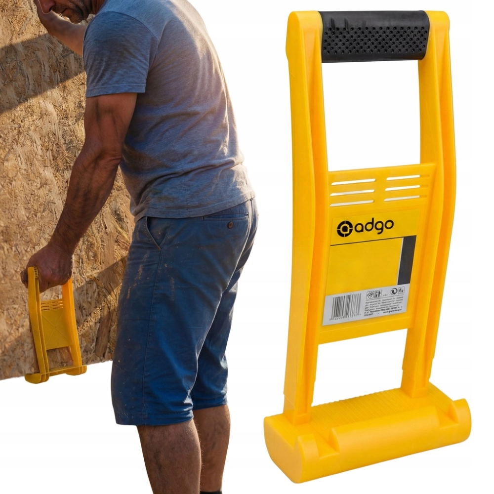 UCHWYT DO NOSZENIA PRZENOSZENIA PŁYT GK PANELI OSB 32 mm 80 kg RĄCZKA