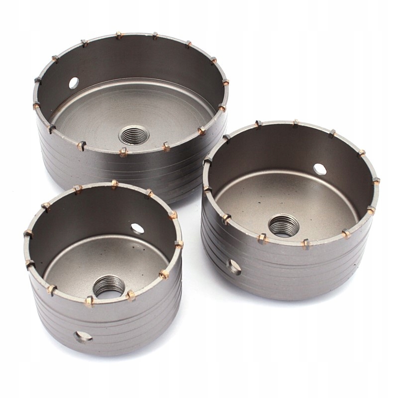 WIERTŁA KORONOWE DO BETONU 120MM BEZ ADAPTERA M22 Z ZĘBAMI WIDŁOWYMI