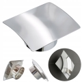 KRATKA WENTYLACYJNA NIERDZEWNA WYPUKŁA 170 x 150mm FI 100 mm CHROM Z SIATKĄ