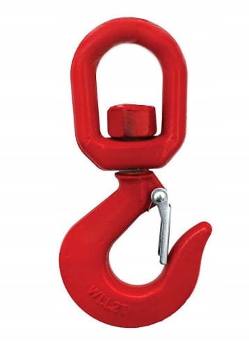 HAK STALOWY OBROTOWY HDS ŻURAW 3T Z ZABEZPIECZENIEM ZAPADKA SPRĘŻYNOWA