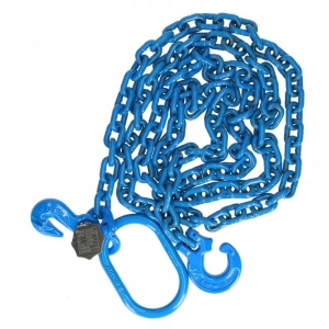 ŁAŃCUCH ZRYWKOWY G100 O PROFILU OKRĄGŁYM 2 HAKI + OGNIWO ŁĄCZĄCE 3M