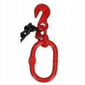 ŁAŃCUCH ZRYWKOWY G80 OKRĄGŁY HAK LEŚNY 5M + OGNIWO ŁĄCZĄCE Z PŁASKIM WYKOŃ.