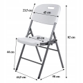 KRZESŁO SKŁADANE CATERINGOWE OGRODOWE SKŁADANE TURYSTYCZNE NA PIKNIK 4 szt