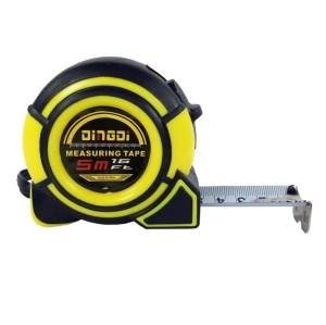 MIARA ZWIJANA 5M X 25MM MIARKA TAŚMA METRÓWKA MIERNICZA Z BLOKADĄ STALOWĄ