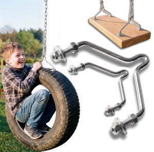 MOCOWANIE DO HUŚTAWKI DO OPON DESKI SIEDZISKA M12x200x150 mm UCHWYT 2 szt