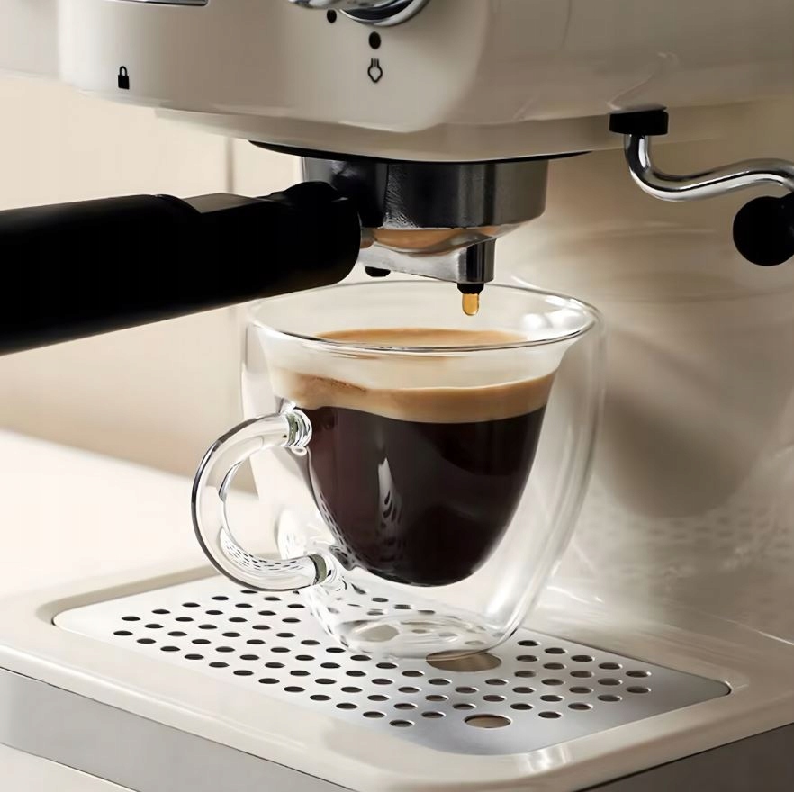 KUBEK MIŁOSNY SZKLANKA W KSZTAŁCIE SERCA PODWÓJNA ŚCIANA ŻAROODPORNA 250ML