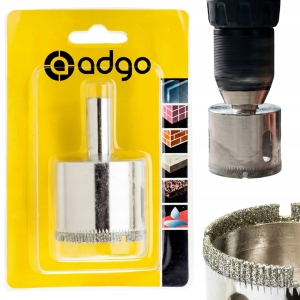 OTWORNICA KORONKA DIAMENTOWA 65 mm DO SZKŁA GRESU CEGŁY WIERCENIE NA MOKRO