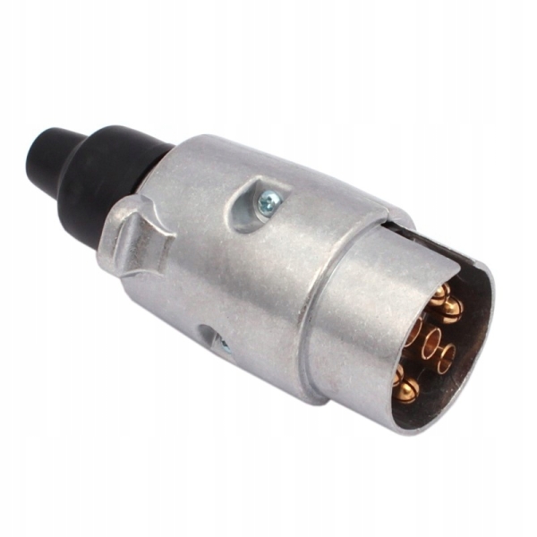 WTYK GNIAZDA 7 PIN 12V ALUMINIOWY WGAL DO PRZYCZEP SAMOCHODOWYCH