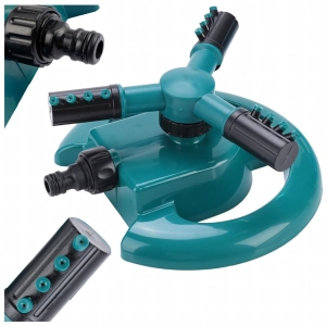 ZRASZACZ OGRODOWY OBROTOWY 360° TRÓJRAMIENNY DO NAWADNIANIA TRAWNIKA OGRODU