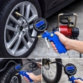 PISTOLET CYFRONY Z MANOMETREM ELEKTRONICZNY DO POMPOWANIA KÓŁ OPON 14BAR