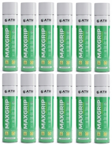 12szt MAXGRIP KLEJ KONTAKTOWY W SPRAYU 600 UNIWERSALNY WODOODPORNY DO MEBLI