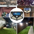 LAMPA SOLARNA ULICZNA Z CZUJNIKIEM RUCHU I ZMIERZCHU KLINKIET 100 LED MOCNA