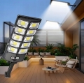 LAMPA SOLARNA LED CZUJNIK RUCHU ZMIERZCHU ZEWNĘTRZNA DO OGRODU + PILOT