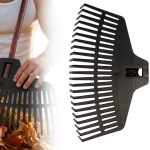 GRABIE PLASTIKOWE 38 cm 21 ZĘBÓW ABS DO LIŚCI TRAWY GRABKI CZARNE