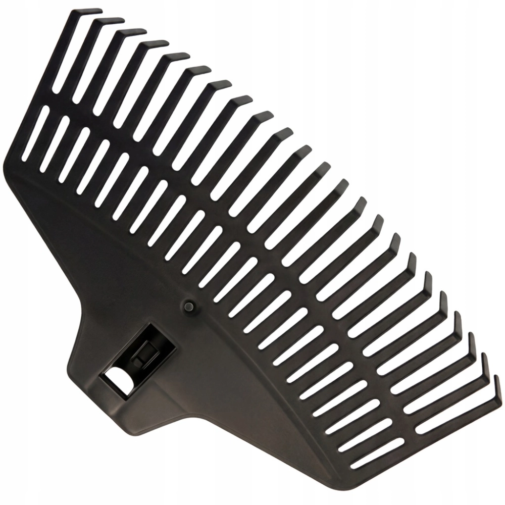 GRABIE PLASTIKOWE 38 cm 21 ZĘBÓW ABS DO LIŚCI TRAWY GRABKI CZARNE