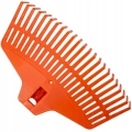 GRABIE PLASTIKOWE 38 cm 21 ZĘBÓW ABS DO LIŚCI TRAWY GRABKI POMARAŃCZOWE