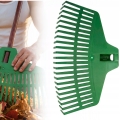 GRABIE PLASTIKOWE 38cm 21 ZĘBÓW ABS DO LIŚCI TRAWY GRABIENIA GRABKI ZIELONE