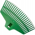 GRABIE PLASTIKOWE 38cm 21 ZĘBÓW ABS DO LIŚCI TRAWY GRABIENIA GRABKI ZIELONE