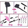 3X LAMPA LAMPKA SOLARNA OGRODOWA OZDOBNA OZDOBA FLAMING LLED DEKORACJA