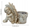 FIGURKA DONICZKA DONICA OGRODOWA RZEŹBA ANIOŁEK ANIOŁ NAGROBEK DEKORACJA