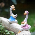 FIGURKA FIGURKI OGRODOWE OZDOBNE DEKORACJA OGRODOWA PARA KACZEK 2 SZTUKI