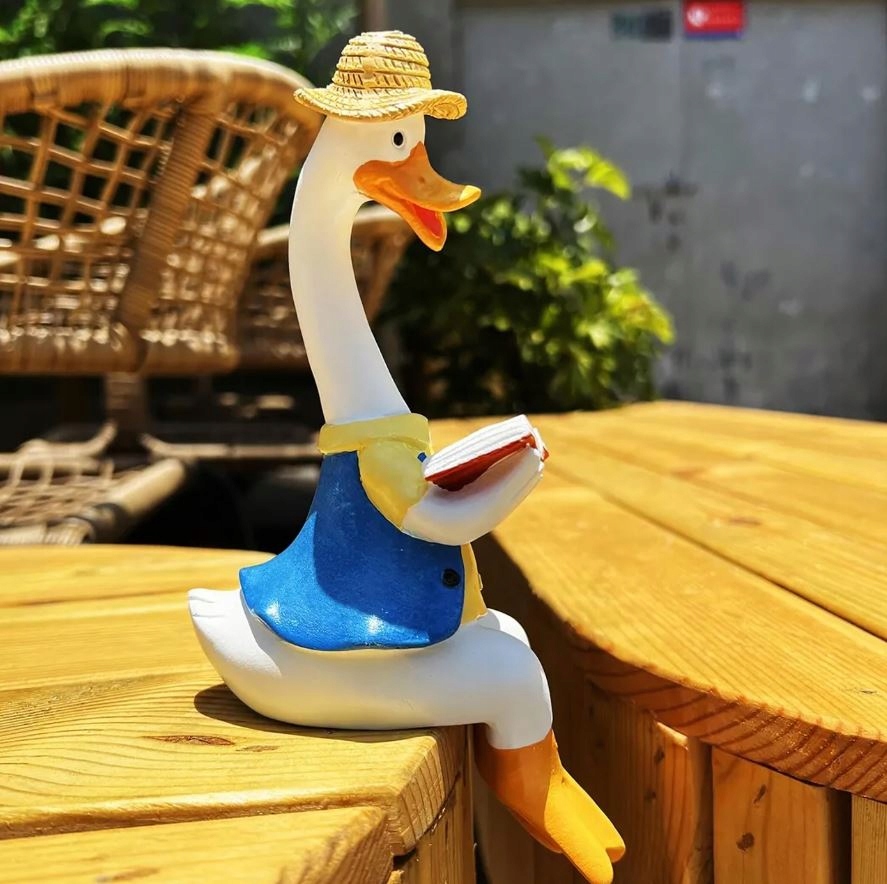 FIGURKA FIGURKI OGRODOWE OZDOBNE DEKORACJA OGRODOWA PARA KACZEK 2 SZTUKI