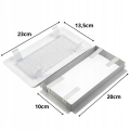 KRATKA WENTYLACYJNA KOMINKOWA KOMINOWA 10x20 cm METALOWA MALOWANA BIAŁA
