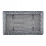 KRATKA WENTYLACYJNA KOMINKOWA KOMINOWA 16x30 cm METALOWA MALOWANA SREBRNA
