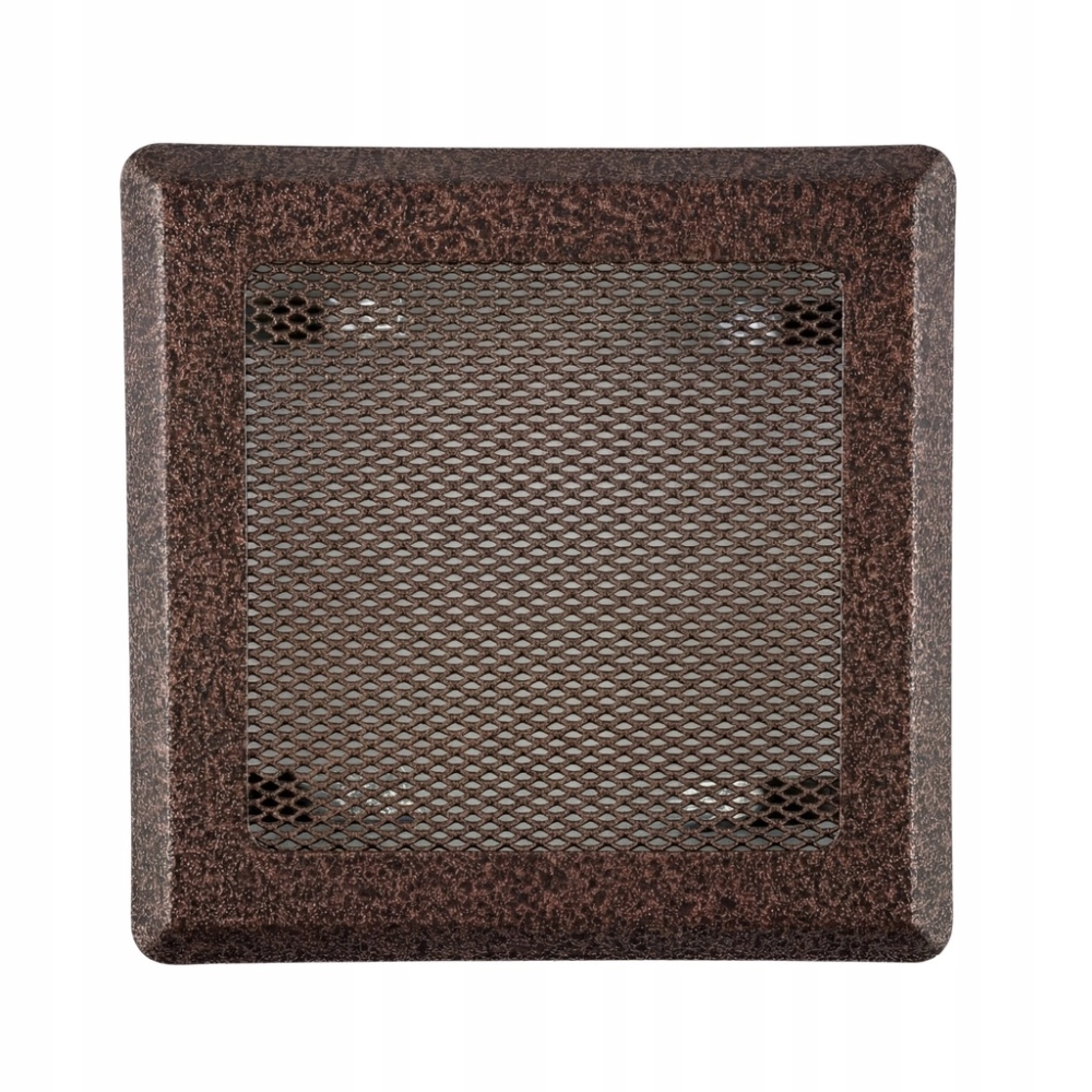 KRATKA WENTYLACYJNA KOMINKOWA KOMINOWA 16x16 cm METALOWA MALOWANA MIEDZIANA