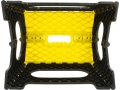 STOŁEK TABORET SKŁADANY ANTYPOŚLIZGOWY ROZKŁADANY CZARNY UDŹWIG DO 150KG