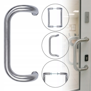 POCHWYT UCHWYT DO DRZWI DRZWIOWY ANTABA INOX RĄCZKA 32 x 350 KOMPLET