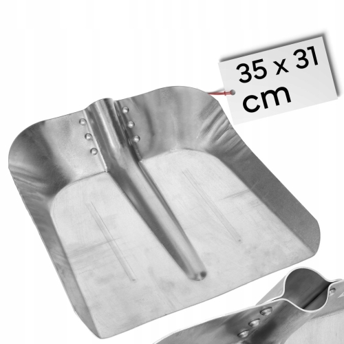 ŁOPATA ALUMINIOWA PIASKOWA 34 x 35 cm BEZ TRZONKA