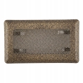KRATKA WENTYLACYJNA KOMINKOWA KOMINOWA 10x20 cm METALOWA MALOWANA ZŁOTA