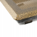 KRATKA WENTYLACYJNA KOMINKOWA KOMINOWA 10x20 cm METALOWA MALOWANA ZŁOTA