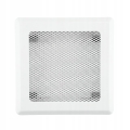 KRATKA WENTYLACYJNA KOMINKOWA KOMINOWA 16x16 cm METALOWA MALOWANA BIAŁA