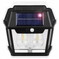 LAMPA SOLARNA LED PODWÓJNA KINKIET OGRODOWY ELEWACYJNY Z CZUJNIKIEM RUCHU