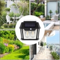 LAMPA SOLARNA LED PODWÓJNA KINKIET OGRODOWY ELEWACYJNY Z CZUJNIKIEM RUCHU