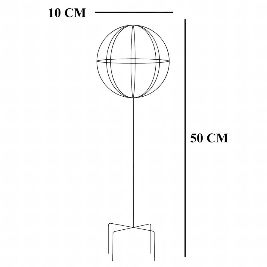 PERGOLA OGRODOWA TARASOWA METALOWA PODPORA DO PNĄCZY RÓŻ KWIATÓW 50X10CM