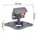 ZRASZACZ OGRODOWY OSCYLACYJNY OBROTOWY DO OGRODU NAWADNIANIA TRAWY 16 DYSZ