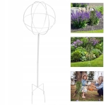 PERGOLA OGRODOWA TARASOWA METALOWA PODPORA PNĄCZY RÓŻ KWIATÓW 50X10CM BIAŁA