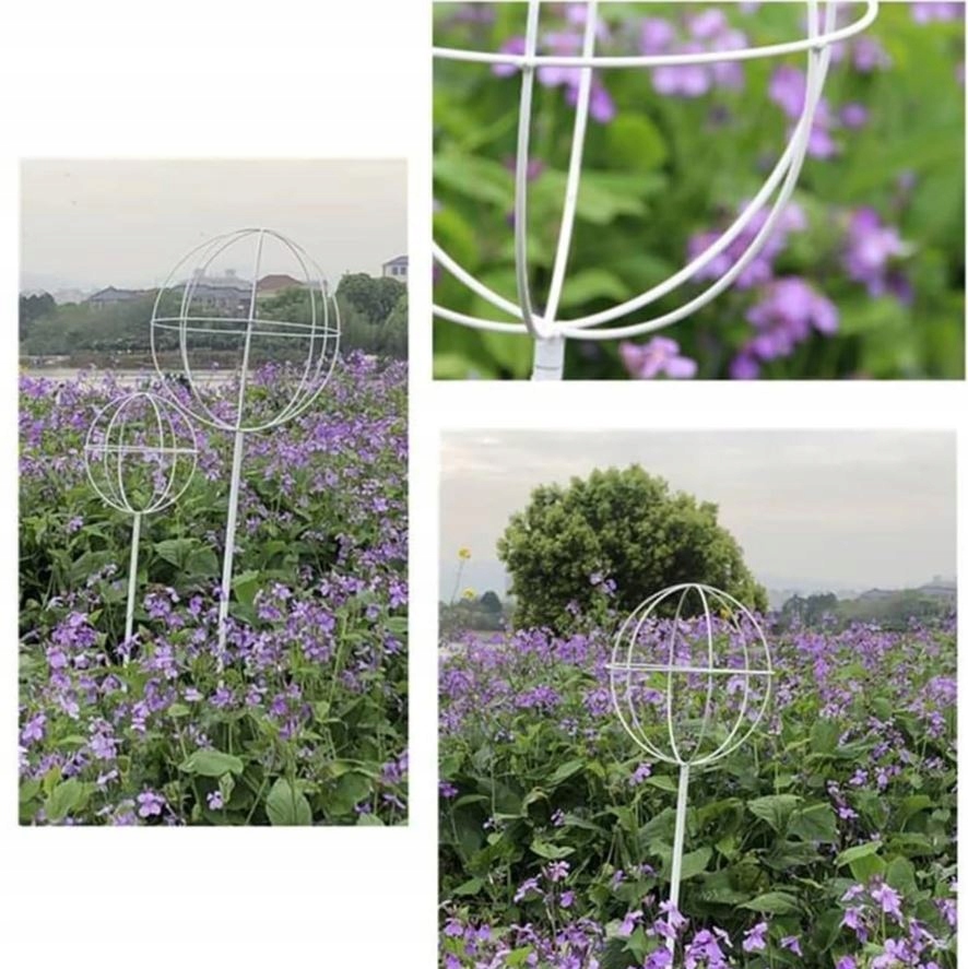 PERGOLA OGRODOWA TARASOWA METALOWA PODPORA PNĄCZY RÓŻ KWIATÓW 50X10CM BIAŁA