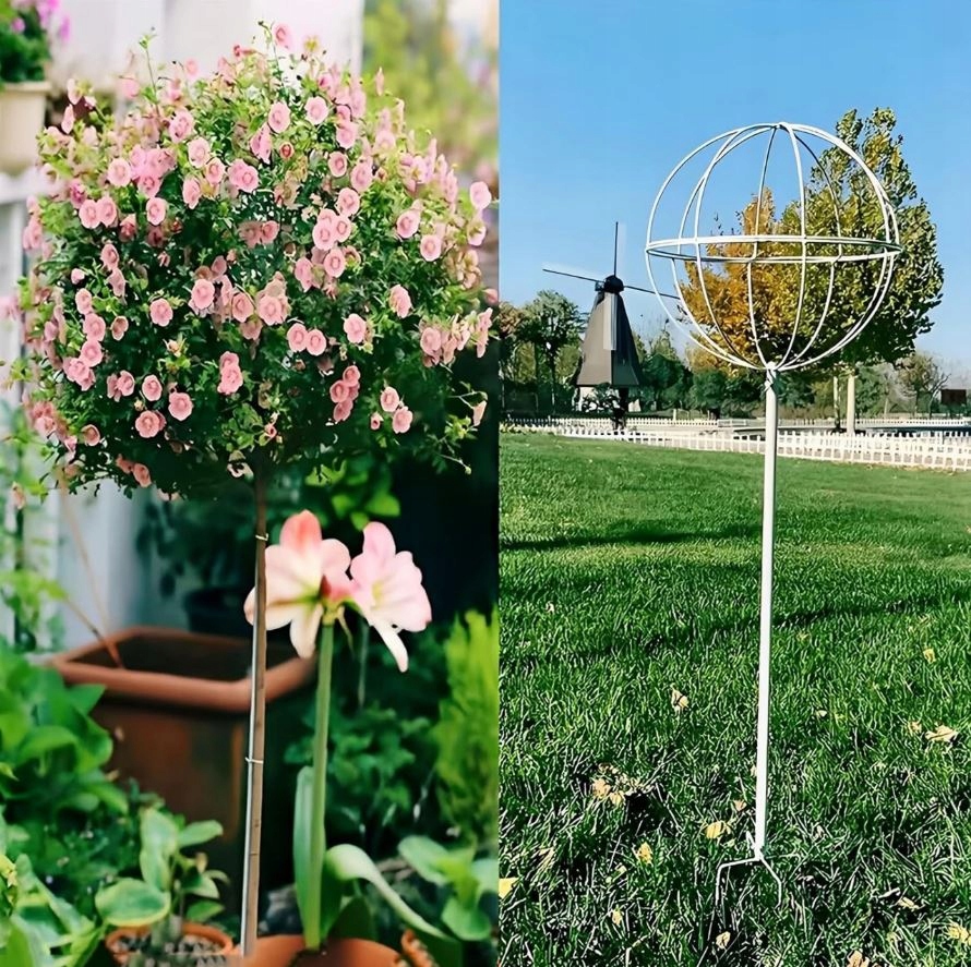 PERGOLA OGRODOWA TARASOWA METALOWA PODPORA PNĄCZY RÓŻ KWIATÓW 50X10CM BIAŁA